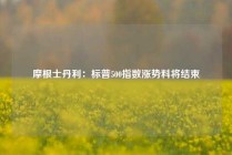 摩根士丹利：标普500指数涨势料将结束